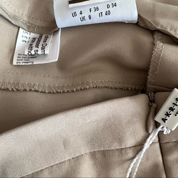 SOLD ! Akris Punto Tan Stretch Cotton Pant size 4 - Picture 8 of 9